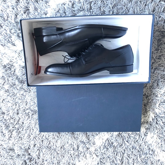Brand New David’s Leather Dress Shoes, Retail $395+tax - NEW in box - 7 US, 40 - Picture 1 of 3